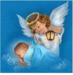 NORIMPEX - Puzzle Tablou Diamant: Înger cu copil 30x40cm - 1 - 39 piese