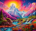 NORIMPEX - Puzzle Tablou Diamant: Plimbare la țară 30x40cm - 1 - 39 piese