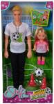Simba Toys Set Papusi Kevin si Evi Set O Ora de Antrenament (105733503) Papusa
