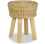vidaXL Scaun de bar, ratan natural GartenMobel Dekor (244578)