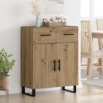 vidaXL Bufet Stejar Artizanal 69, 5 x 34 x 90 cm Lemn compozit GartenMobel Dekor (882309) Comoda