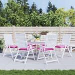 vidaXL Perne pentru scaun, 6 buc. , roz, 40x40x7 cm, material textil GartenMobel Dekor (361503)