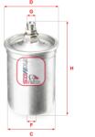 SOFIMA filtru combustibil SOFIMA S 1505 B (S 1505 B) - automobilus