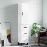 vidaXL Dulap înalt, alb, 34, 5x34x180 cm, lemn prelucrat GartenMobel Dekor (3198873) Comoda