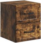 vidaXL Dulap de noapte suspendat Stejar fumuriu 34, 5 x 33 x 40 cm GartenMobel Dekor (899325)