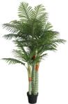 vidaXL Palmier artificial cu 3 trunchiuri, verde, 180 cm, PP GartenMobel Dekor (4010675)