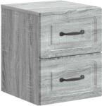 vidaXL Dulap de noapte suspendat Sonoma gri 34, 5 x 33 x 40 cm GartenMobel Dekor (899327)