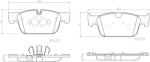 BREMBO set placute frana, frana disc BREMBO XTRA LINE - Ceramic P86028NX (P86028NX)