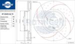 ROTINGER Disc frana ROTINGER GRAPHITE DRILLED & SLOTTED PLUS RT 22225-GL T5 (RT 22225-GL T5)