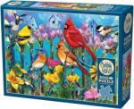 Cobble Hill Puzzle Cobble Hill din 500 de piese - Întâlnire colorată pe gard (45023) Puzzle