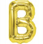 PartyBee Fólia lufi B betű arany 40cm Betű Felirat Név Születésnap