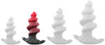 MONSTERED Hadek Anál plug Spirál formájú 12 cm piros