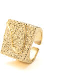 ElectraStore Inel Reglabil Opulent Placat Cu Aur Galben (C4852)