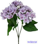  Hortenzia csokor 42 cm - Halvány Lila