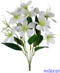  Vegyes színű kicsi csokor 34 cm - Fehér