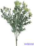  Műzöld bimbós csokor 53 cm - Fehér