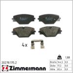 ZIMMERMANN set placute frana, frana disc ZIMMERMANN 20278.175. 2 (20278.175.2)