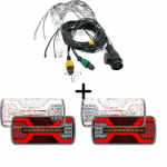 Fristom Pachet iluminare remorca L2430 + L2431 , triple + cablaj 5m, 13Pini (L2430 + L2431 + VI-050-035)