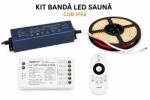 ART Set sauna banda LED COB 9.6W 2700K 5m + controler + sursa de alimentare (SET-ARTAC-190-2700-IP68-85934)