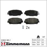 ZIMMERMANN set placute frana, frana disc ZIMMERMANN 22803.185. 1 (22803.185.1)