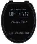 MoftX Capac Toaletă 45 Cm Mdf - Design Grafic - Negru | Capace Wc (4114727)