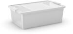 KIS Бяла пластмасова кутия за съхранение с капак 55x35x19 cm Bi-Box M - KIS (272336)