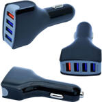 HD USB szivargyújtó töltő 4db USB porttal QC3/36 Watt/ 7A 12/24V QIHANG DO4 13564