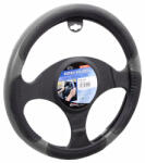 COMPASS Kormányvédő 37-39cm bőr hatású szürke-fekete Grip 31404