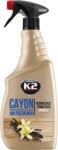 K2 Légfrissítő spray vanília illatú, autóba, otthonra 700 ml K2 Cayon vanília M115VM