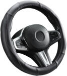 Autolife Kormányvédő, bőr, 37-39cm fekete, rózsaszín varással Autolife 01990