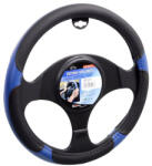 COMPASS Kormányvédő 37-39cm bőr hatású kék-fekete Grip 31403