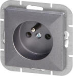 ORNO Priză încastrată simplă 2P+E Pearl, 16A, 250V, PT-16P, antracit (O-OR-OE-7705_A)
