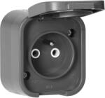 ORNO Priză simplă aplicată 2P+E, rezistentă la stropire cu capac B2, IP54, NT-16B2, gri (O-OR-OE-7805_G)
