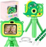  Cameră foto digitală pentru copii pe trepied dinosaur verde (IK-KX2858_2)