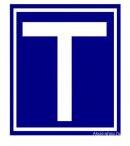  Tanuló vezető T betű mágneses kicsi 10*10cm (tferfi2)