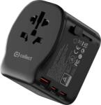 Cellect Utazó adapter 20W, fekete (TRAADAPT-20W-BK) (TRAADAPT-20W-BK)