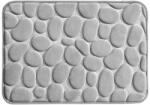 Mercaton Mercaton® fürdőszőnyeg poliészterből és memóriahabból, kőmintás, csúszásgátló, rendkívül nedvszívó, szürke, 60 x 40 cm (MCT-APT-AG491B)
