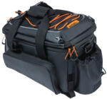 Basil csomagtartó táska Miles Tarpaulin Trunkbag XL Pro, Universal Bridge System, fekete narancs - bringaboard