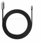 Satechi USB-C To HDMI 2.1 8K Cable (Mac Devices up to 4K/60Hz, 8K/60Hz, 4K 60Hz/120Hz, 2K/ 40Hz, 1080P/500Hz, Dynamic HDR10+ HDCP 1.4 & HDCP 2.3) - Space Grey (ST-YH8KCM) (ST-YH8KCM)