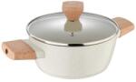 Bergner Marmorkowa fazék 20cm fedővel, Bergner, alumínium, soft touch, natúr (BG-34745)