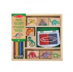 Melissa & Doug ștampile de lemn cu cerneală lavabilă Dinozauri (6075365_DINOSAURS)