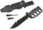 Pronett Katonai Taktikai Kés Survival Iránytű Tűzgyújtó 33 CM Bambo (XJ4565)