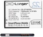 Cameron Sino Alcatel OT-2008G CAMERON SINO akku 1300mAh LI-ION CAB60B0000C1/TLI014A1/TLI014A2 kompatibilis (CS-OT405XL)