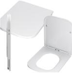 Granitan Wc-ülőke Szabadonálló kihúzható Wc Fehér Duroplast kemény Slim Belo (Deska BELO)