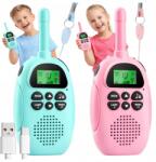 Allvo Walkie Talkie gyerekeknek Rövidhullámú adóvevő szett 2 db-os hatótávolság nagy esztergakés (Z3324)