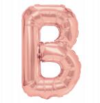 PartyPal Fólia lufi B betű rózsaszín arany rose gold 40cm Felirat Betű Név