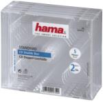 Hama Кутийка за CD/DVD HAMA Double Jewel Case, прозрачен, 5 бр. в пакет (HAMA-44752) - Allstore