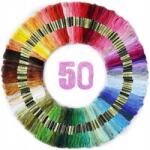 Craftec Mulina mulina hímzőfonal szett 50 db-os hímzőfonal