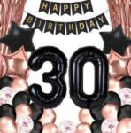 Extra Party Lufik születésnapi dekoráció 30 éves szám Rose Gold 50 el