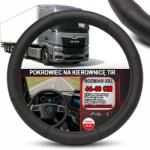 Agmi Kormányvédő Tir Bus Bőr Huzat Fekete Bőr 44-46 CM